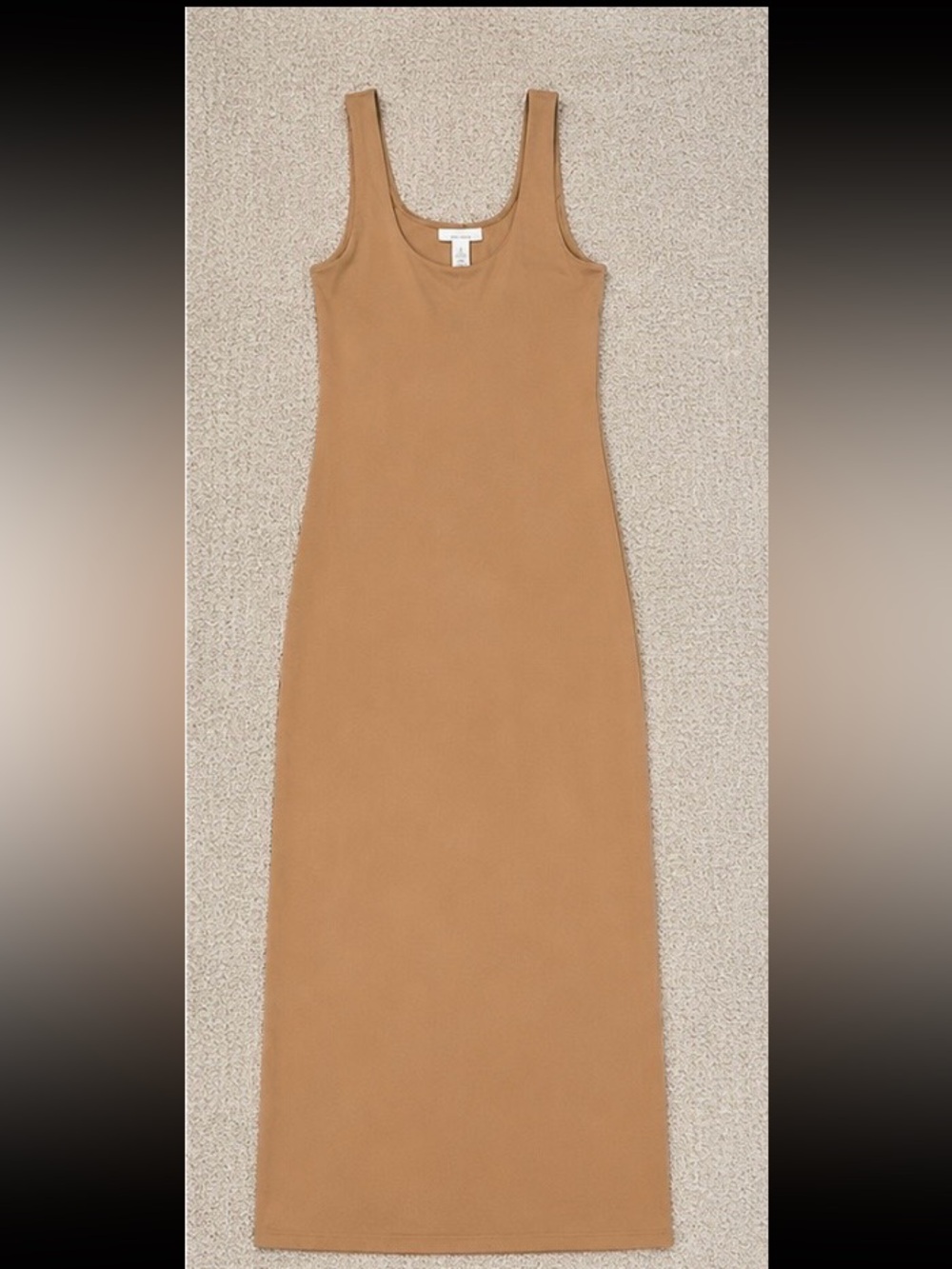 Sleeveless Maxi Tank Dress in Camel